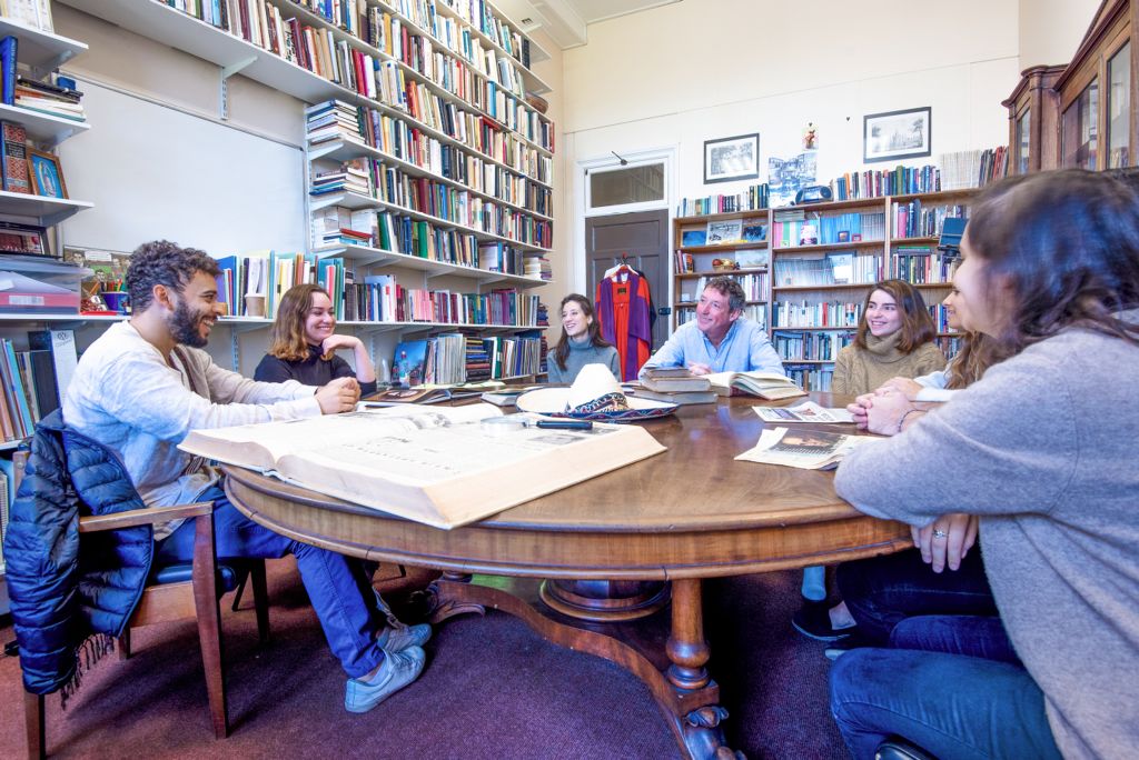 Professor Will Fowler, Department of Spanish, and tutorial group